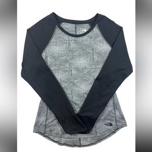 The North‎ Face Women's - Hyperlayer Flash Dry- Black Gray And White Sz M